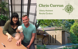 chris curran poses with caitlin doughty of ask a mortician
